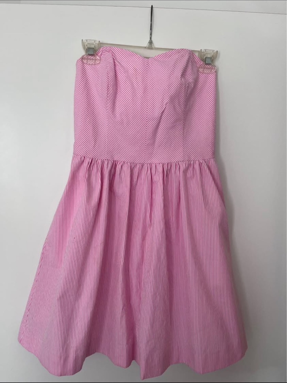 Lilly Pulitzer Pink Strapless Fit-and-Flare Dress - Picture 1 of 2